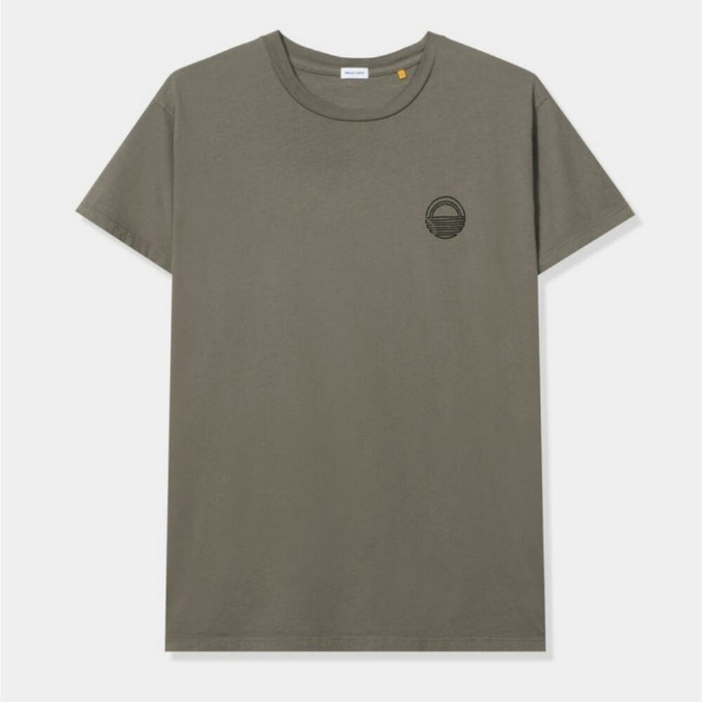 PARALLEL x LEAGUE Army Green Black Simon Tee Short Sleeve Crewneck Streetwear